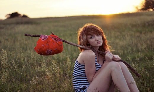 Girl leaving relationship