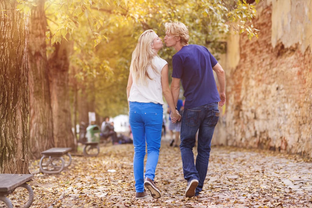 Happy husband and wife