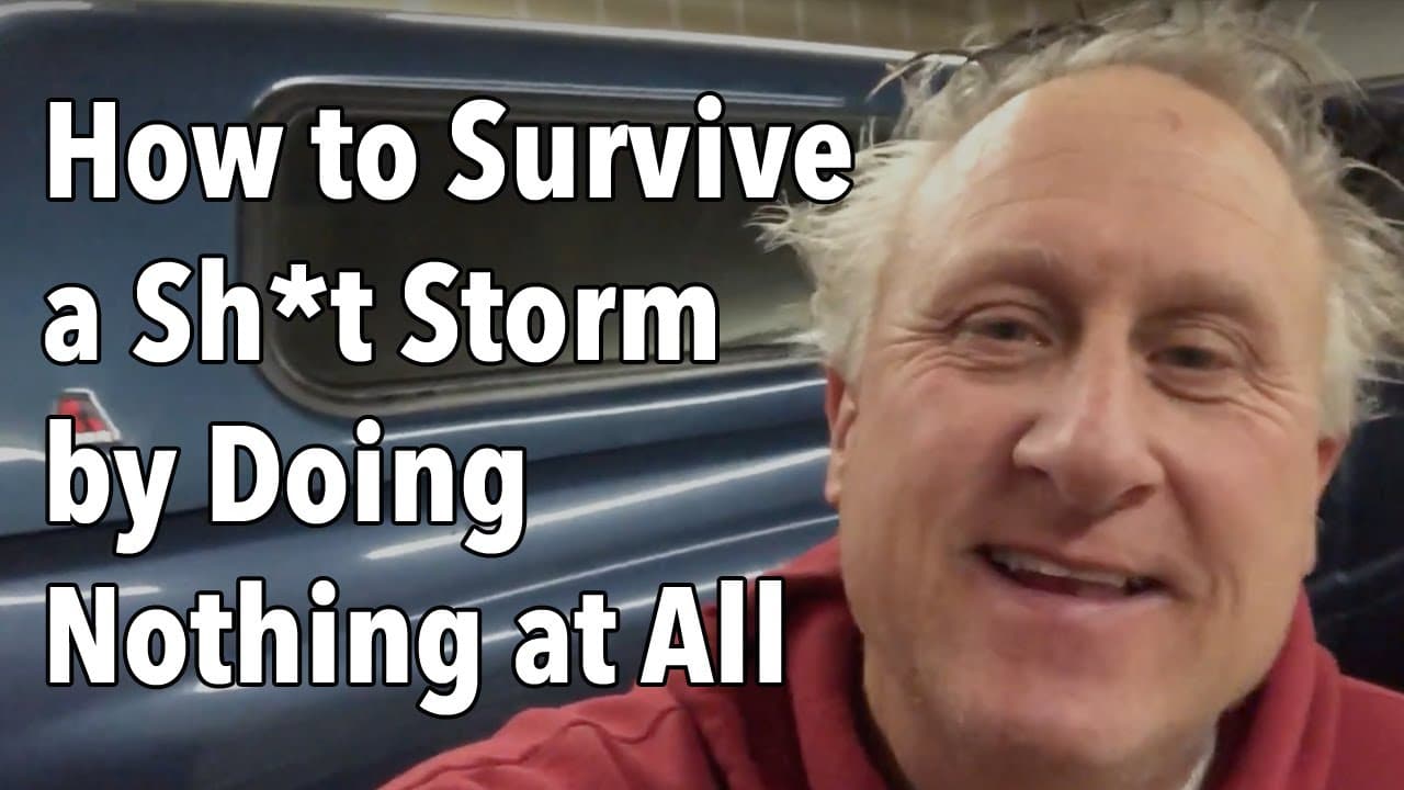 How to Survive a Sh*t Storm by Doing Nothing at All