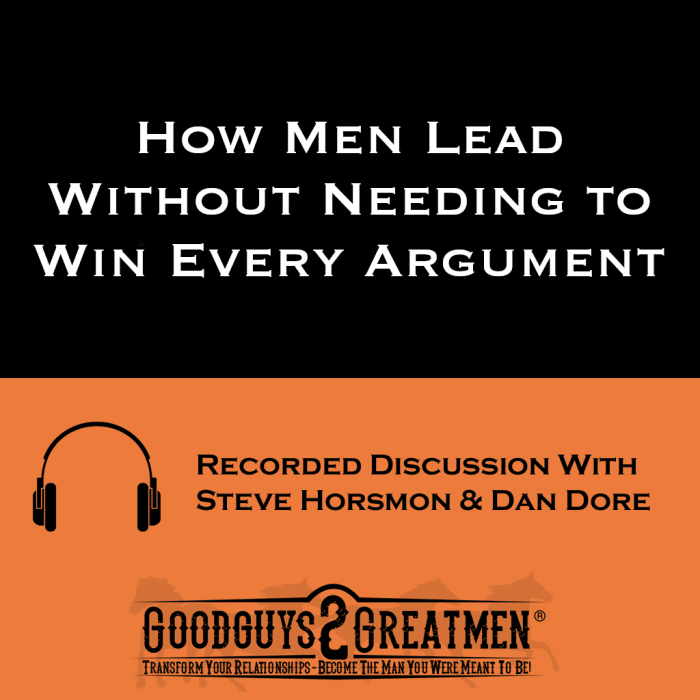 How Men Lead Without Needing to Win Every Argument